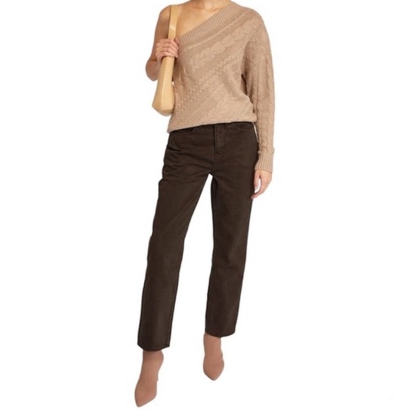 Good American 90’s Duster Brown Jeans Straight Leg | Sz 26| NWT - Picture 2 of 6